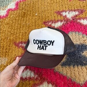 Free people “cowboy hat” trucker hat